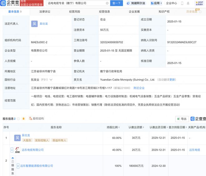 远东股份布局电工器材市场，成立新公司拓展电器辅件销售业务